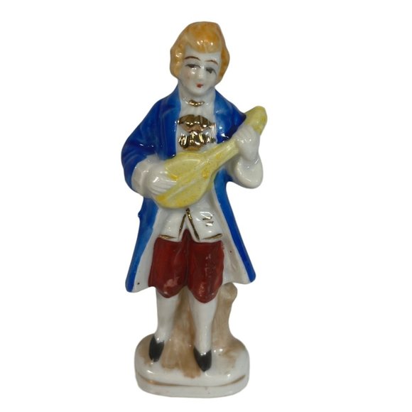 Vintage Occupied Japan Colonial Man Figurine 5" - Picture 1 of 6